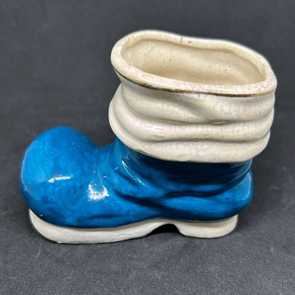 Occupied Japan Ceramic Blue Boot antique! - Picture 3 of 10